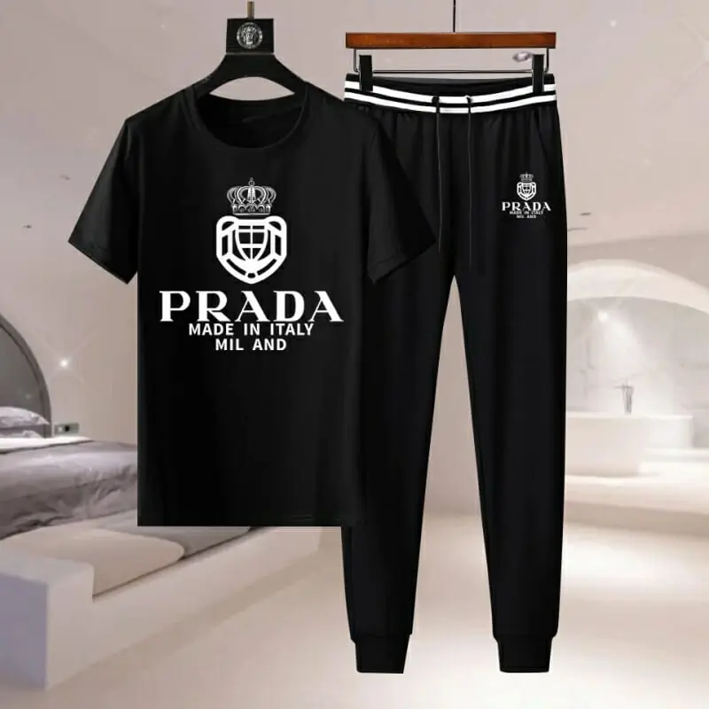 prada survetements manches courtes pour homme s_1232a4a